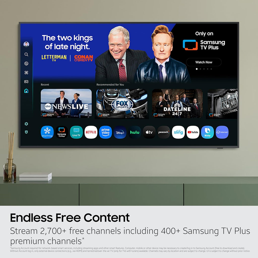 Samsung 43-Inch Class The Frame LS03F 4K QLED Smart TV (2025 Model) Slim Fit Wall Mount, Modern Frame Design, NQ4 AI Gen2 Processor, Art Mode, Artful Picture Quality, Samsung Vision AI, Alexa Built-in