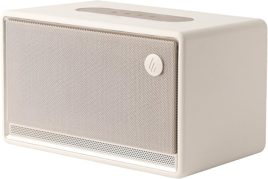 Edifier ES300 Tabletop Wireless Speaker, Hi-Res Audio Bluetooth 5.3 & 12H Long Playtime, Crystal Clear Sound Multiple Connectivity for Home Office Outdoor Desktop (Ivory)