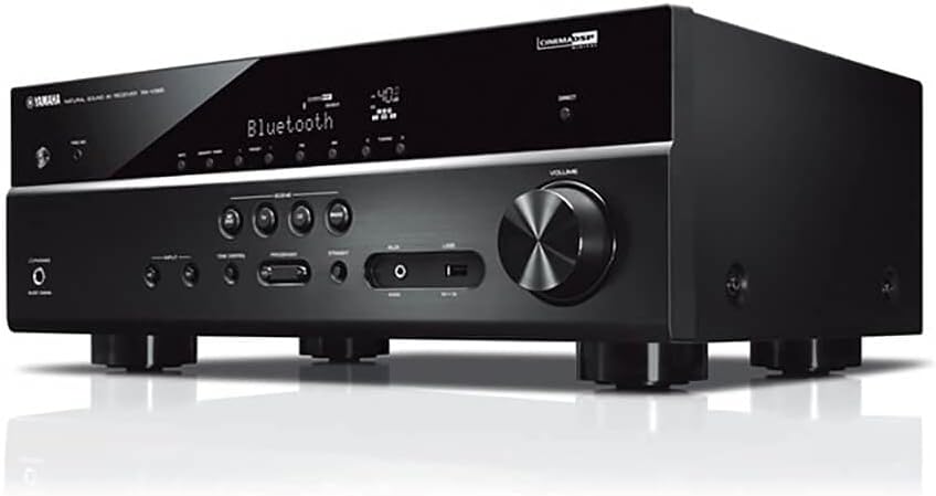 Yamaha RX-V385 5.1-Channel 4K Ultra HD AV Receiver with Bluetooth (Renewed)