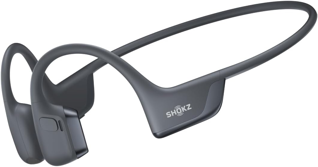 SHOKZ New OpenRun Pro 2- Bone Conduction Headphones, Open-Ear Bluetooth Wireless Sport Earphones for Running, Workouts - Sweat Resistant, Secure Comfortable Fit -Deep Bass, Smart Mic, Reflective Strip