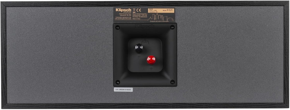 Klipsch R-41M Bookshelf Speakers (Pair) and R-52C Center Channel Home Theater Bundle