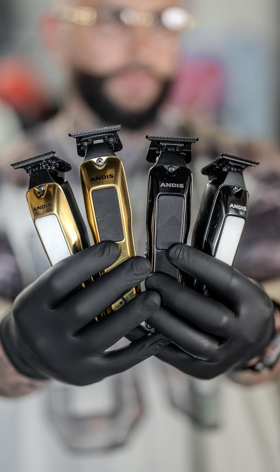 Andis 562310 Phenom Professional Cord/Cordless Lithium-ion Electric Beard & Hair Trimmer with Charging Stand, Gold