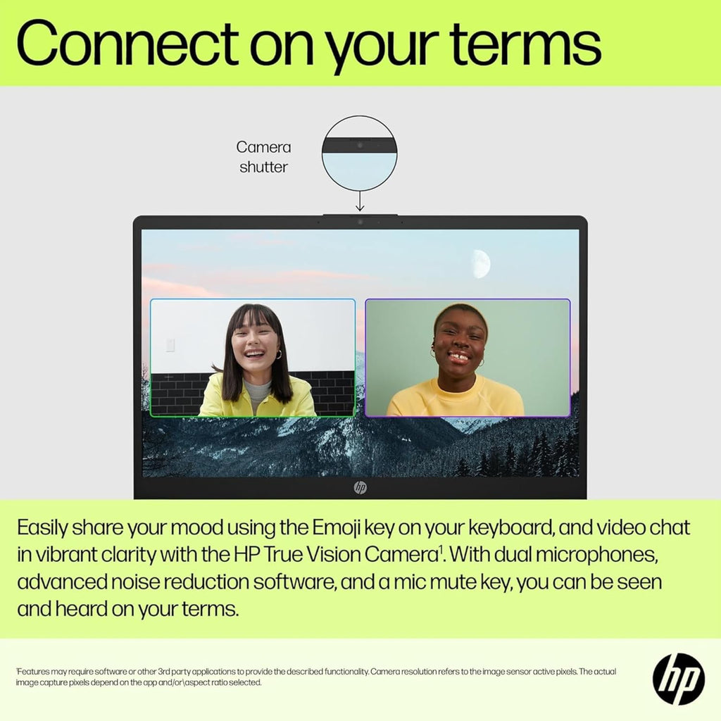 HP Ultrabook 15.6" Laptop, Microsoft 365 Included, Intel 13th 4-Core | 128GB UFS, no Mouse, Moonlight Blue