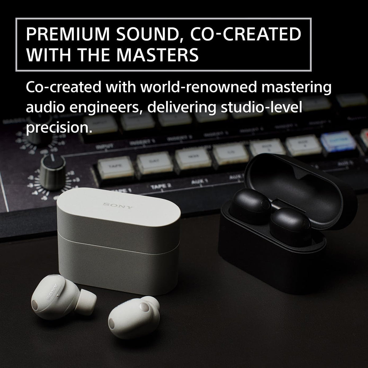 Sony WF-1000XM6 The Best Truly Wireless Noise Cancelling Earbuds (2026 Model), Bluetooth in-Ear Headphones, with Studio-Quality Sound, Up to 24 Hours of Battery Life, Black