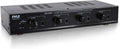 Pyle 4 Channel Speaker Selector Switch - Multi Zone Audio Distributor with Independent Volume Control, Compact Design, Supports Home Theater and Stereo Systems - PSLSW4.5