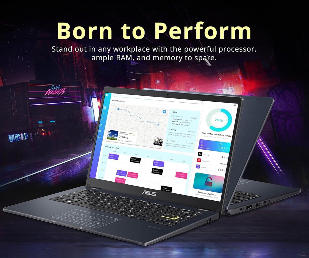 ASUS 2024 Business Laptop, 14" FHD Display, Intel Celeron N4500, 1-Year of Microsoft 365, 4GB RAM, 64GB eMMC, Intel Graphics, Wi-Fi 5, Windows 11