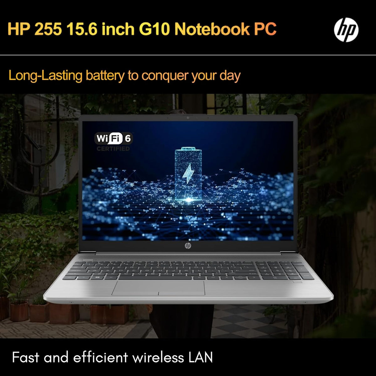 HP 255 G10 Laptop for Home or Work, 16GB RAM, 1TB SSD, 15.6" Full HD, Ryzen 3 7330U (Beat Intel i5-1135G7), HDMI, USB-C, Windows 11 Pro, Business and Fun Ready