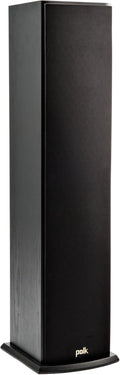 Polk Audio T50 Home Theater and Stereo Floor Standing Tower Speaker (Single, Black) - Deep Bass Response, Dolby and DTS Surround