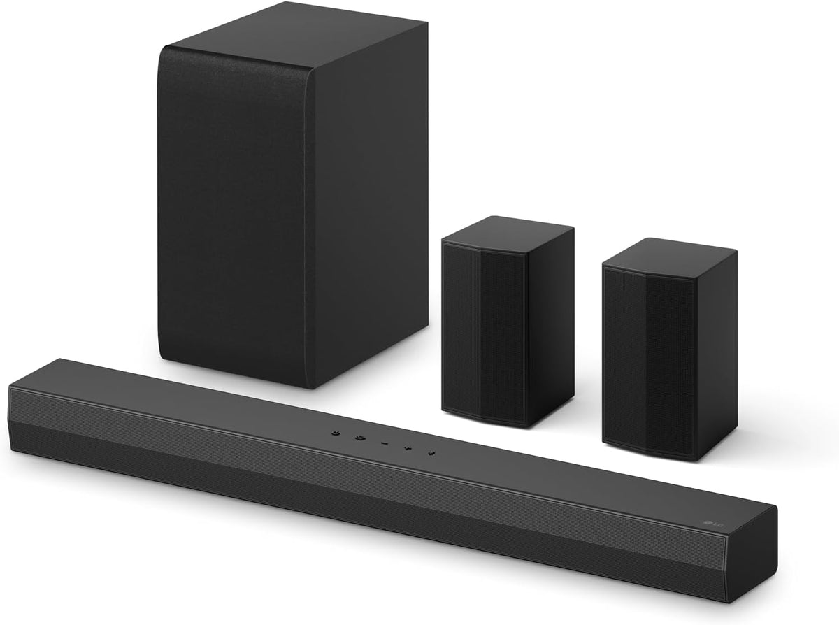 LG S40TR 4.1 ch. Home Theater Soundbar with Rear Surround Speakers and Wireless Subwoofer, Wow Interface, Dolby Audio, AI Sound Pro, Amazon Exclusive