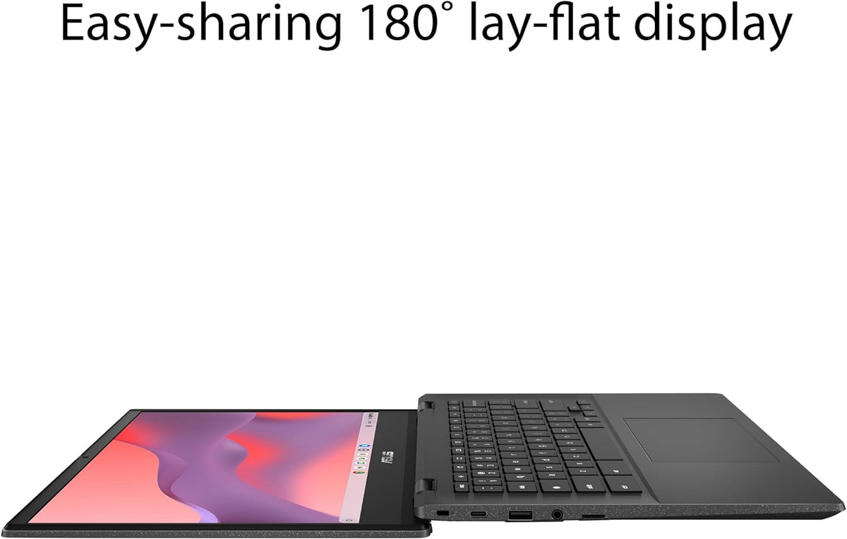 ASUS Chromebook CM14 Laptop, 14" HD Anti-Glare Display (1366x768), MediaTek Kompanio 520, 4GB RAM, 64GB eMMC, ChromeOS, Gray, CM1402CM2A-DS44, Gravity Grey