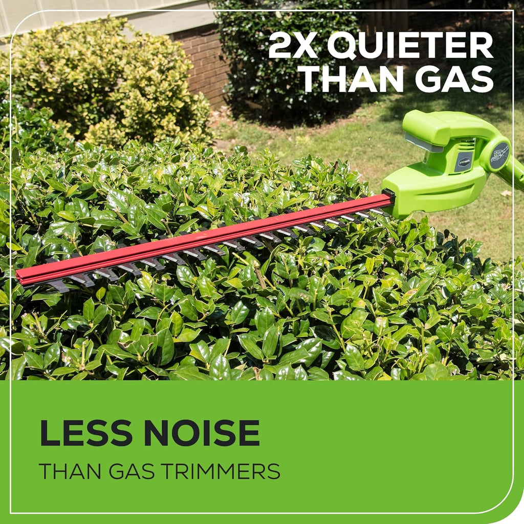 Greenworks 40V 20" Cordless Pole Hedge Trimmer, 2.0Ah Battery and Charger Included