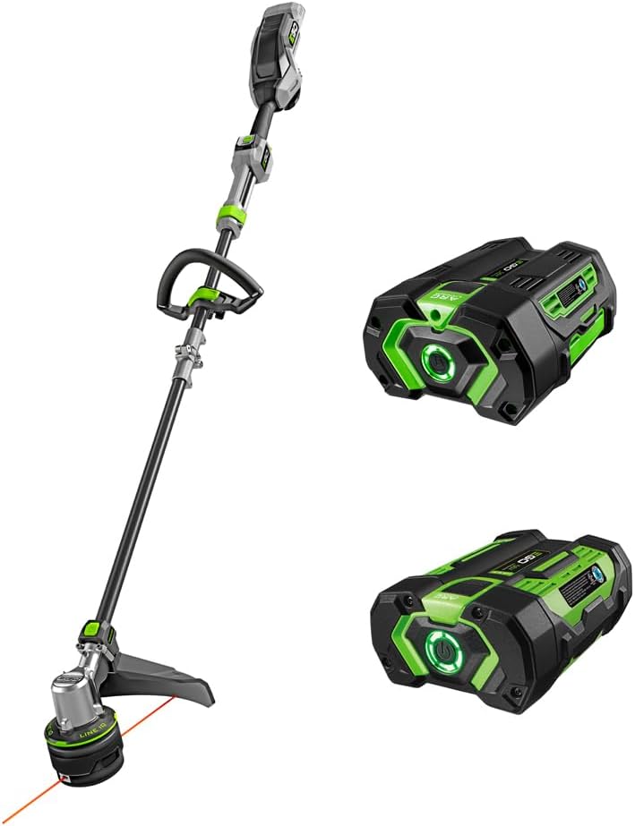 EGO POWER+ String Trimmer, 16" Cordless Weed Trimmer with POWERLOAD, LINE IQ, Telescopic Carbon Fiber Shaft, Includes 56V 4.0Ah Battery and Charger - ST1623T