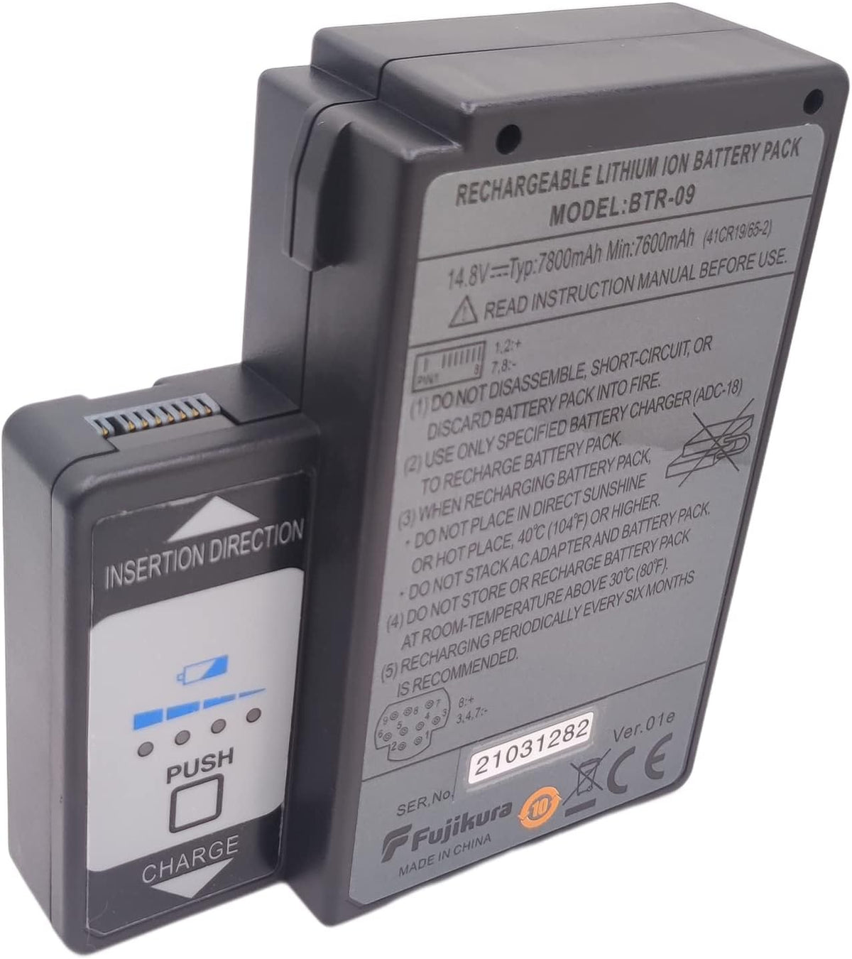 7800mAh 14.8V BTR-09 Battery with Charger Sets for Fujikura FSM-70S FSM-70S+ FSM-80S FSM-70R Fusion Splicer