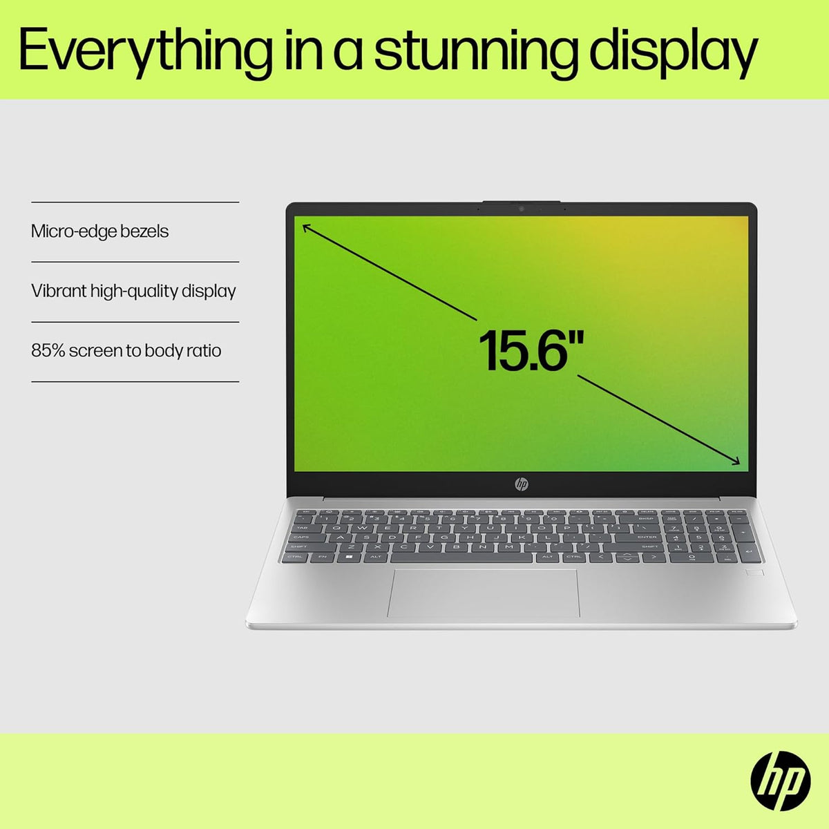 HP Notebook 15.6 FHD Laptop Computer with Microsoft Office 365, 16GB DDR4 RAM, 512GB SSD, Intel 4-Core N100 CPU, 2026 Edition, Numeric Keypad, Copilot AI, Windows 11 Home, Silver