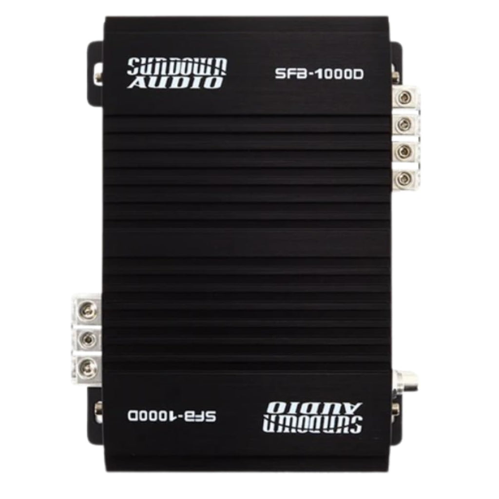 Sundown Audio Full Range Class D Monoblock Amplifier - 1000W/600W RMS 1-Ohm Stable Digital Car Audio Amp with Variable Filters, Bass Boost, Clipping Remote, 4-Way Protection (SFB-1000Dv2)