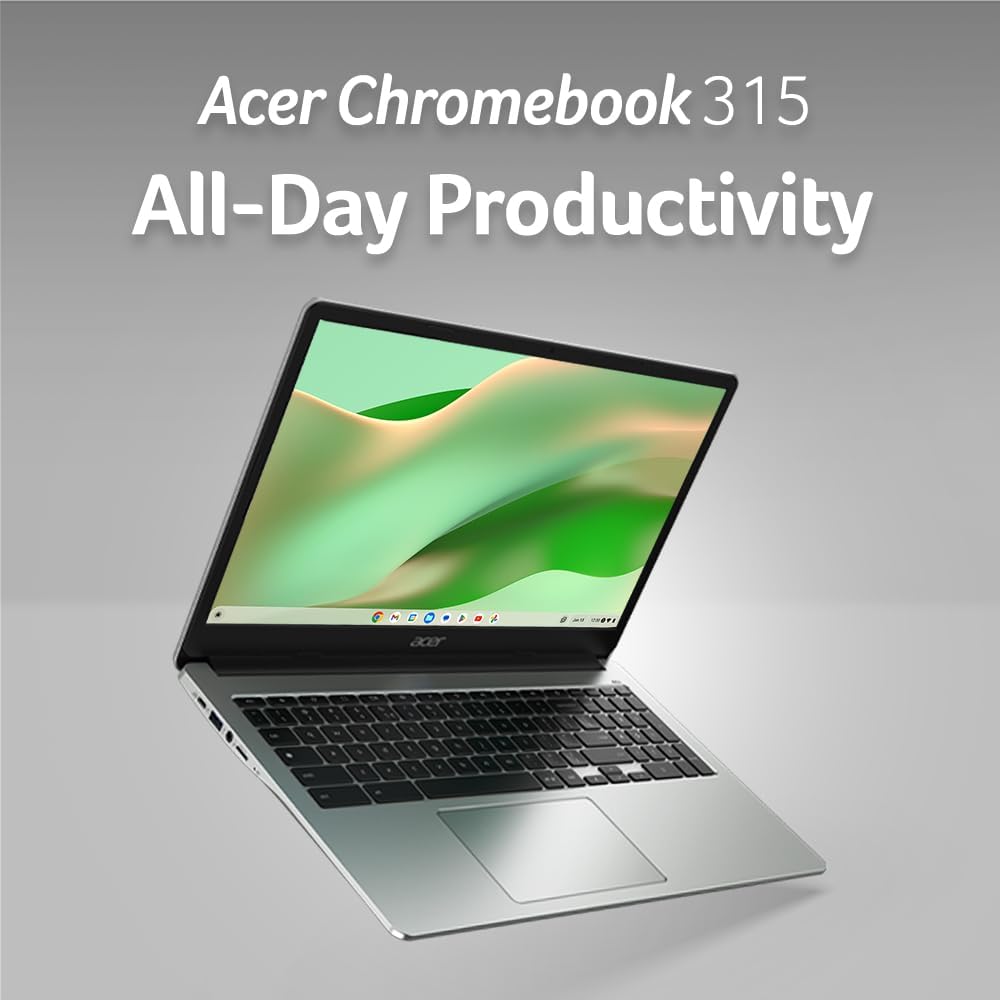 Acer 315 15.6" Chromebook Intel Celeron N4500 1.1GHz 4GB RAM 64GB Flash Chrome OS (Renewed)