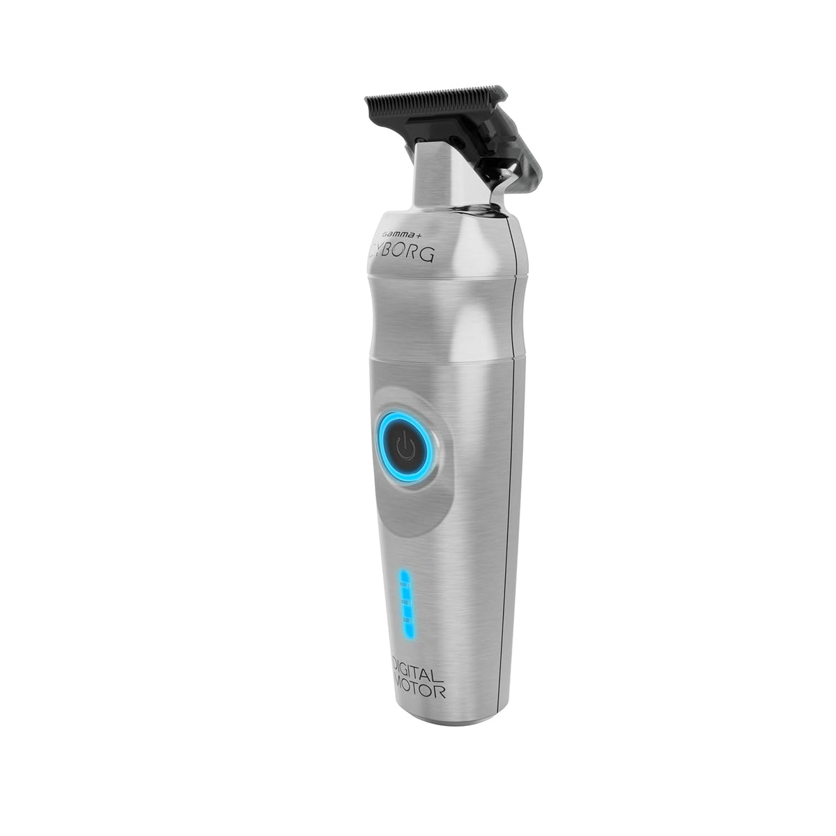 GAMMA+ Cyborg Professional Metal Cordless Ergonomic Hair Clipper Trimmer with Digital Brushless Motor