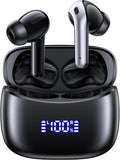 AI Translation Earbuds Real Time 164 Languages Translator Ear Buds Audifonos Traductores Inglés Español 70H Playtime Wireless Earphones AI Bluetooth Headphones for Travel Meeting Learning Black