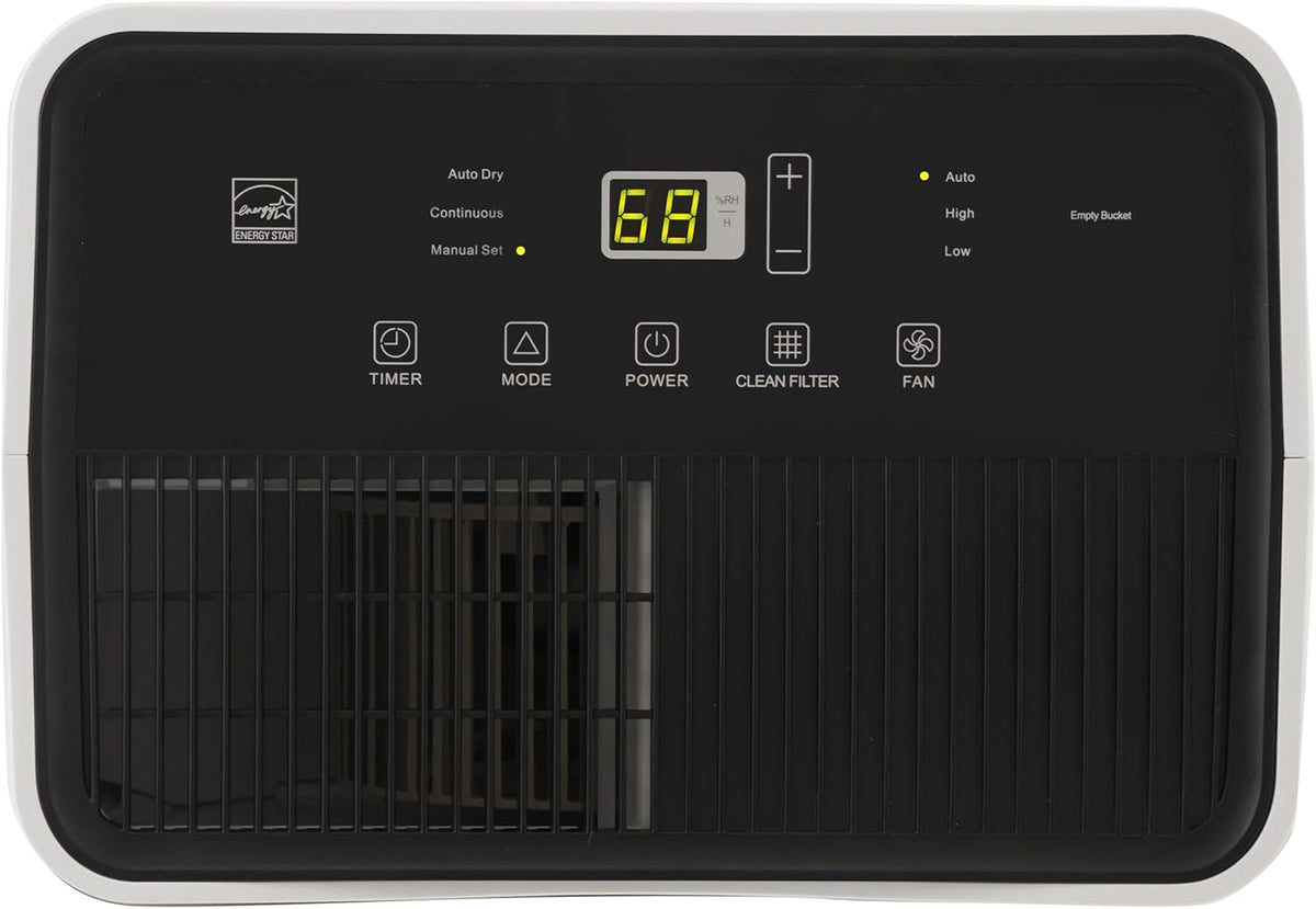 Hisense 35 Pint 3,000 sq. ft. Portable Dehumidifier, Low Noise Airflow System, 3-Speed, Removable Washable Filter, Easy-carry handle - HD3524