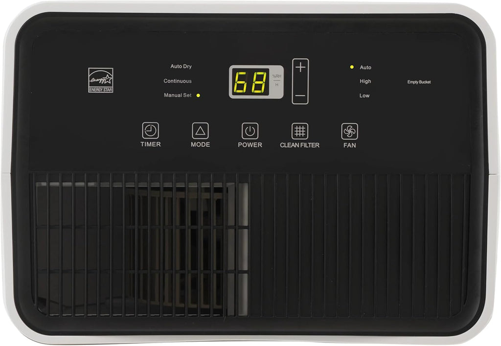 Hisense 35 Pint 3,000 sq. ft. Portable Dehumidifier, 3-Speed, Easy-carry handle - HD3524 (Renewed)