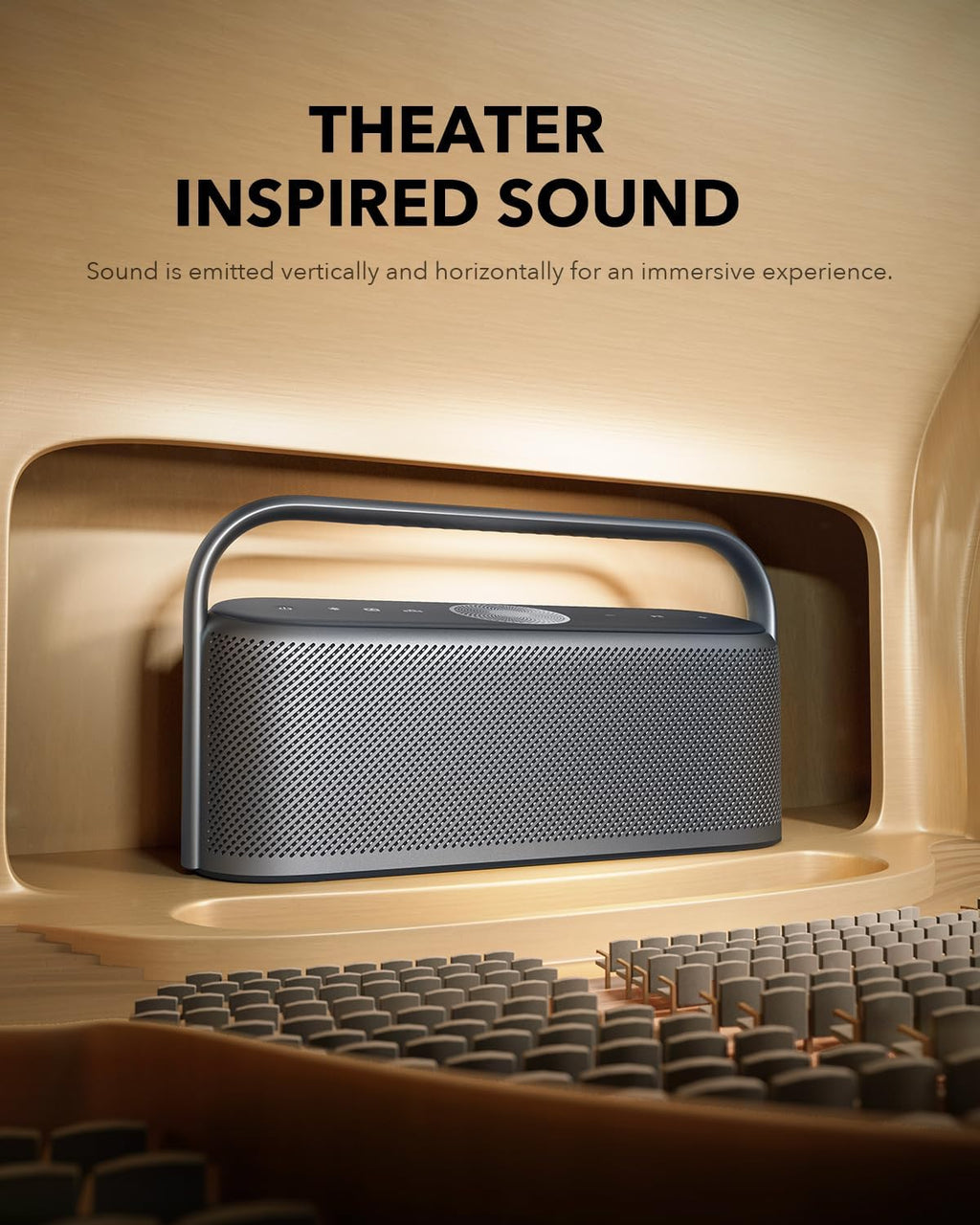 Soundcore Motion X600 by Anker Portable Bluetooth Speaker, Hi-Res Spatial Audio with Wireless 50W Sound, IPX7 Waterproof, Pro EQ, AUX-in, Speaker for Home, Office, Backyard and Bathroom Use (Green)