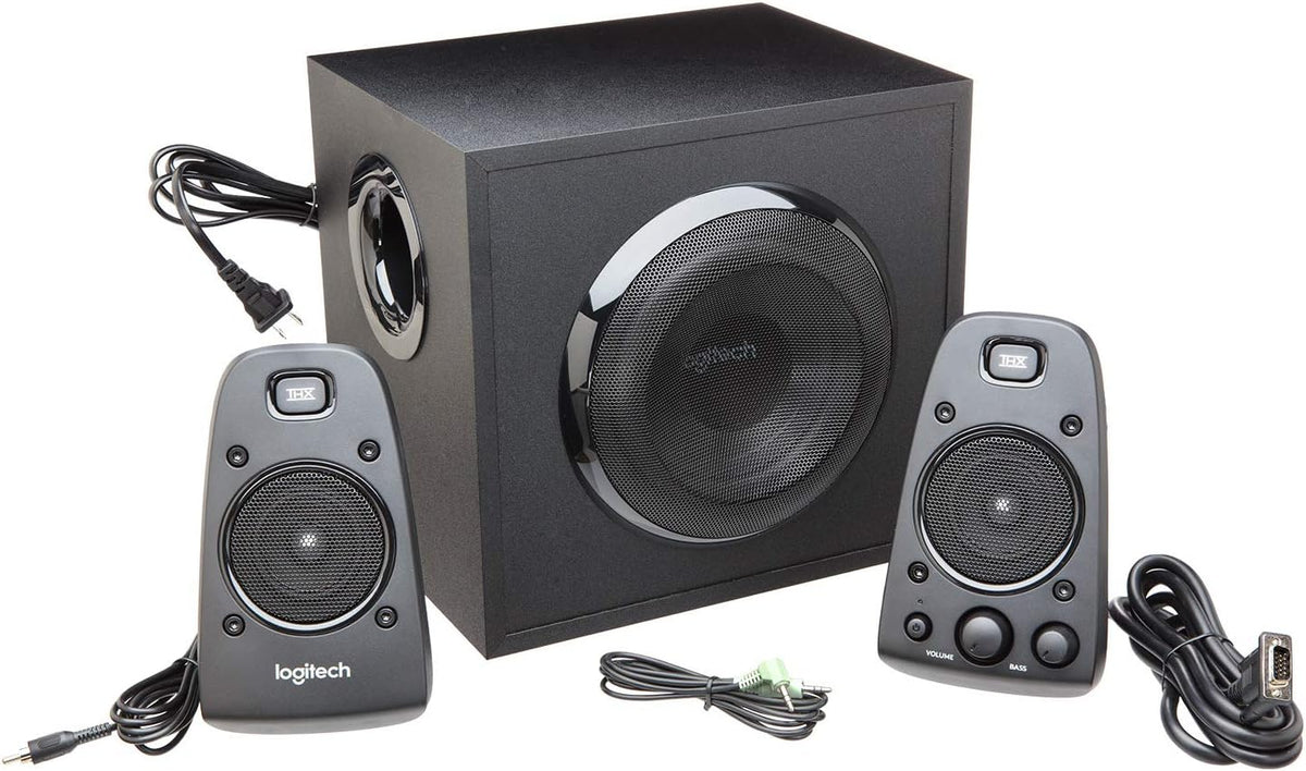 Logitech Z623 400 Watt Home Speaker System, 2.1 Speaker System - Black