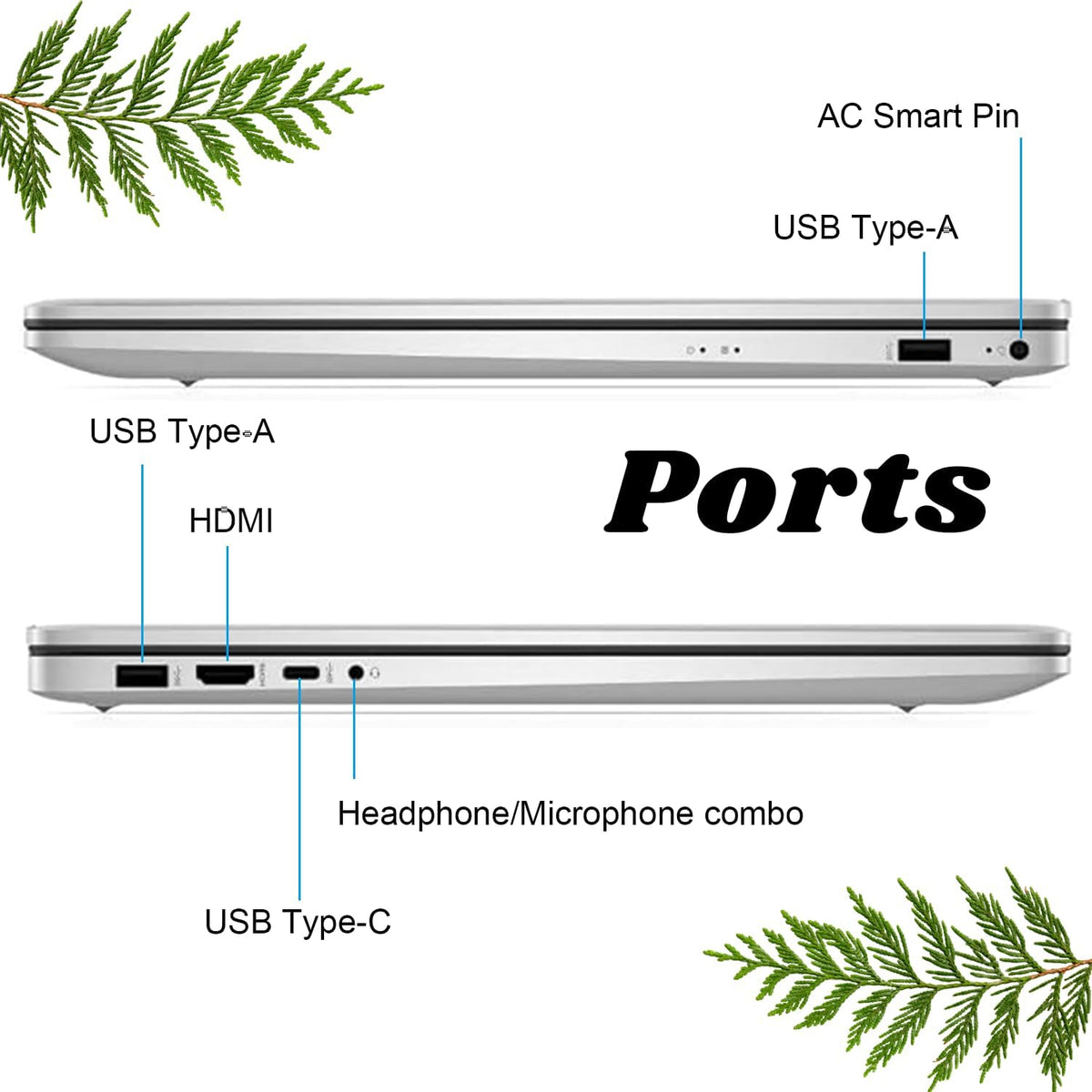 HP Essential 17.3" FHD Business Laptop, Intel Core i3-1215U, 32GB RAM, 1TB PCIe SSD, Numeric Keypad, Webcam, Wi-Fi, HDMI, Windows 11 Pro, Silver