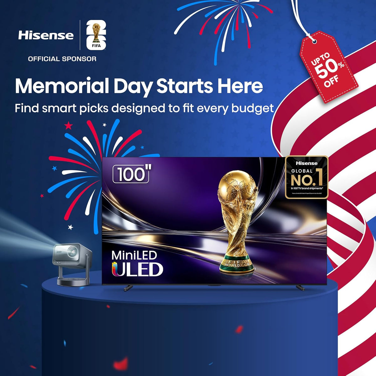 Hisense 55" Class U6 Series Mini-LED 4K UHD Smart Fire TV (55U65QF, 2025 Model) - QLED, Native 144Hz, HDR10+, Dolby Vision IQ, Dolby Atmos, Game Mode Pro, ALLM, Alexa Built in, Black