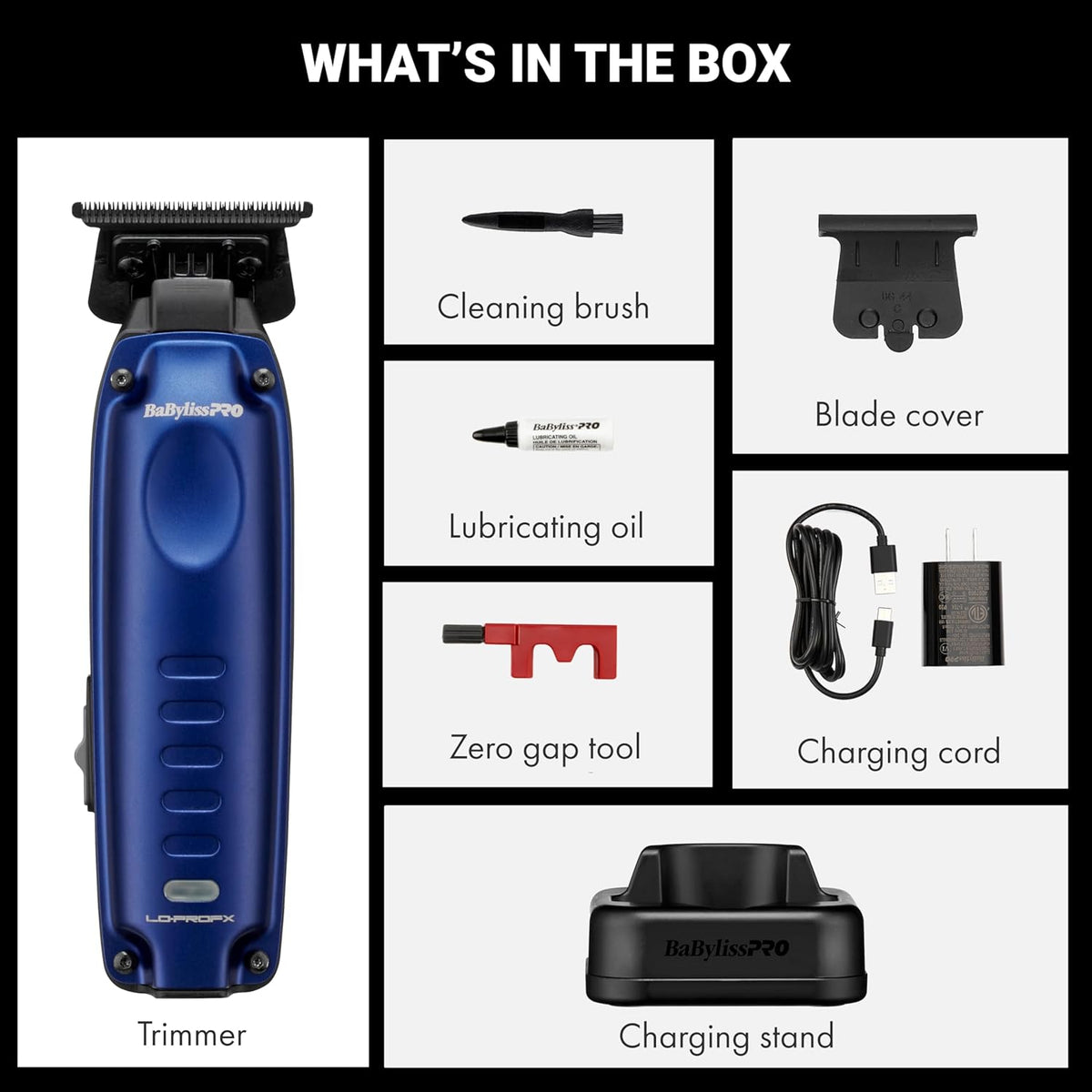 BaBylissPRO High-Performance Compact LO-PROFX Trimmers for Men