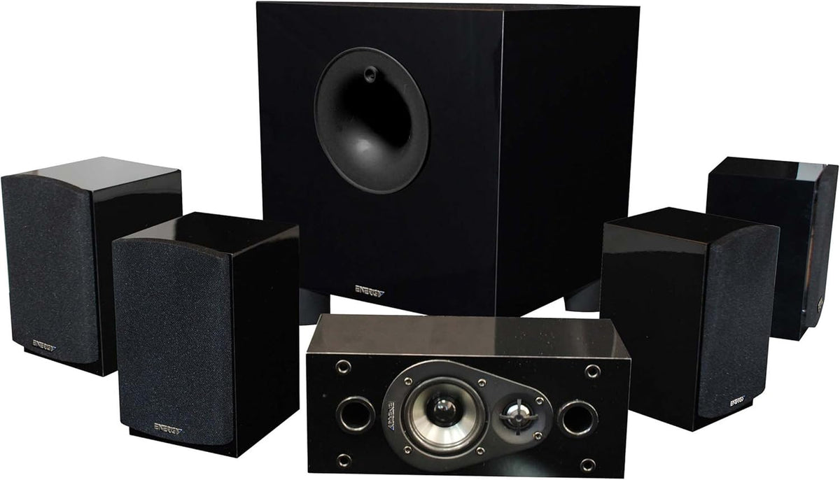 Energy 5.1 Take Classic Home Theater System (Set of Six, Black)