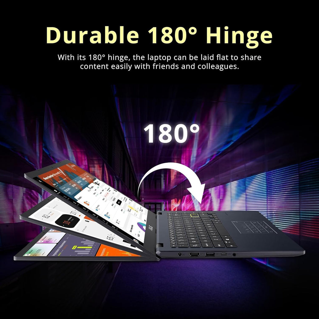 ASUS 14" Laptop for Business & Student, 14" FHD Display, Intel Celeron N4500, 1-Year of Microsoft 365, 4GB Memory, 64GB eMMC, NumberPad, Webcam, HDMI, Wi-Fi, Windows 11