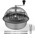 AC Infinity Bud Leaf Bowl Trimmer 16", Clear Visibility Dome with Sharp Stainless Steel Blades, for Twist Spin Cutting Leaves, Buds, Flowers, Hydroponics Plants