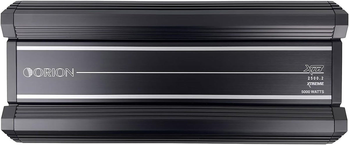 Orion XTR Series XTR2500.2 High Power Class A/B 2-Channel Amplifier - 2500W RMS, 2/4 Ohm Stable, High/Low Pass Crossover, Bass Boost Control, MOSFET Power Supply, Bass Knob Included, Made in Korea