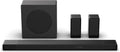 Hisense AX5140Q 5.1.4Ch Sound Bar with Wireless Subwoofer, Dolby Atmos, DTS:X, Bluetooth 5.3, Roku TV Ready, HDMI/AUX/ARC/Optical/USB, EzPlay, 7 EQ Modes, Hi Concerto, Room Calibration