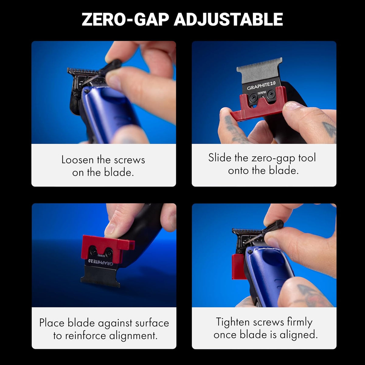 BaBylissPRO High-Performance Compact LO-PROFX Trimmers for Men