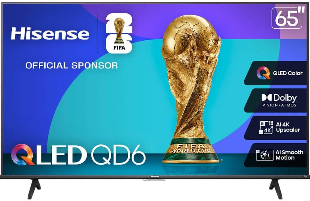 Hisense 65QD65QF 65 inch Class QD6 Series 4K QLED Smart Fire TV