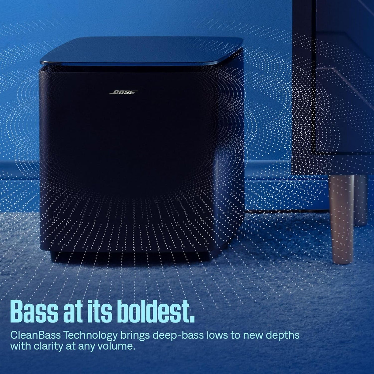 Bose New Lifestyle Ultra Subwoofer, Wireless Home Subwoofer, Perfect for Home Theater Systems, Easy Setup, Deep Bass, White Smoke