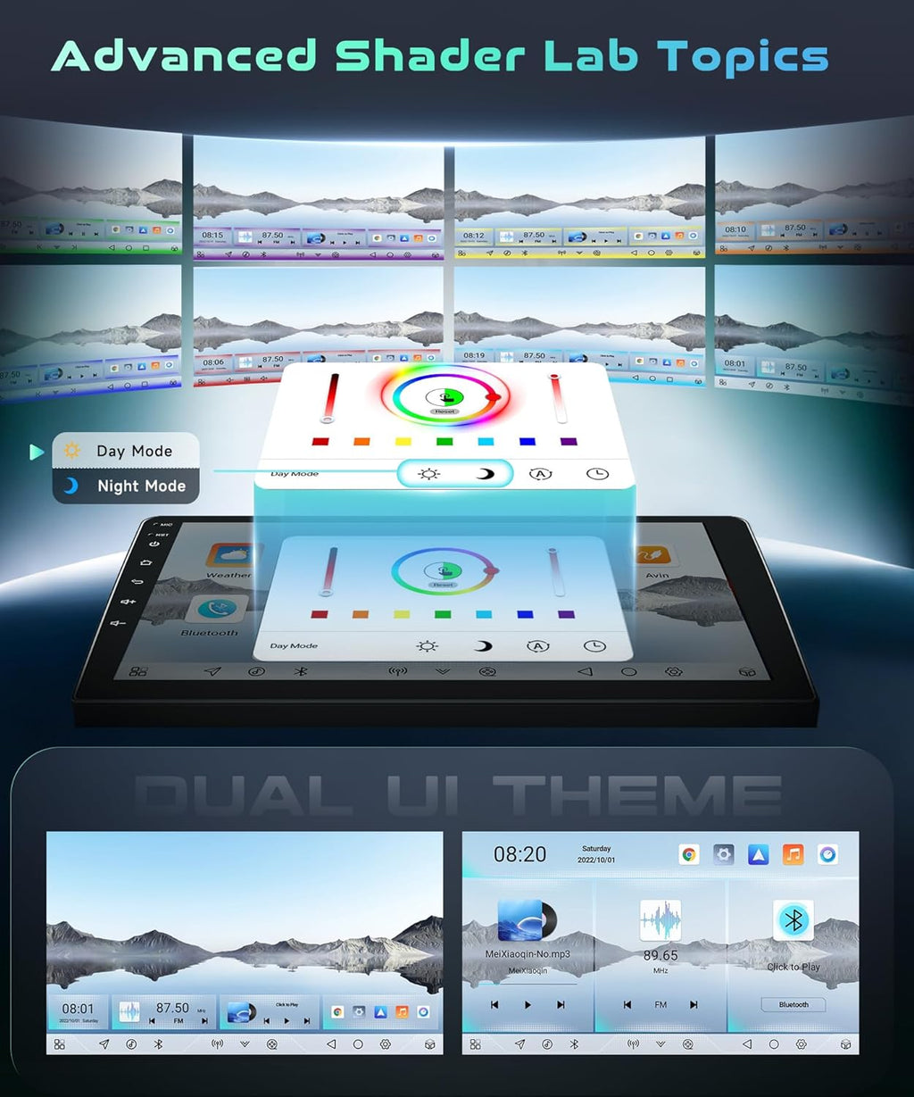5/6GWiFi 8Core Qualcomm 4G+64G,Radio for Toyota RAV4 2007-2011 Radio Android Car Stereo 5.1Bluetooth,Wireless Carplay,DSP Hi-Res,Android Auto,9'' 1280P IPS Touch Screen,Cooling Fan,GPS,FM/RDS,Camera