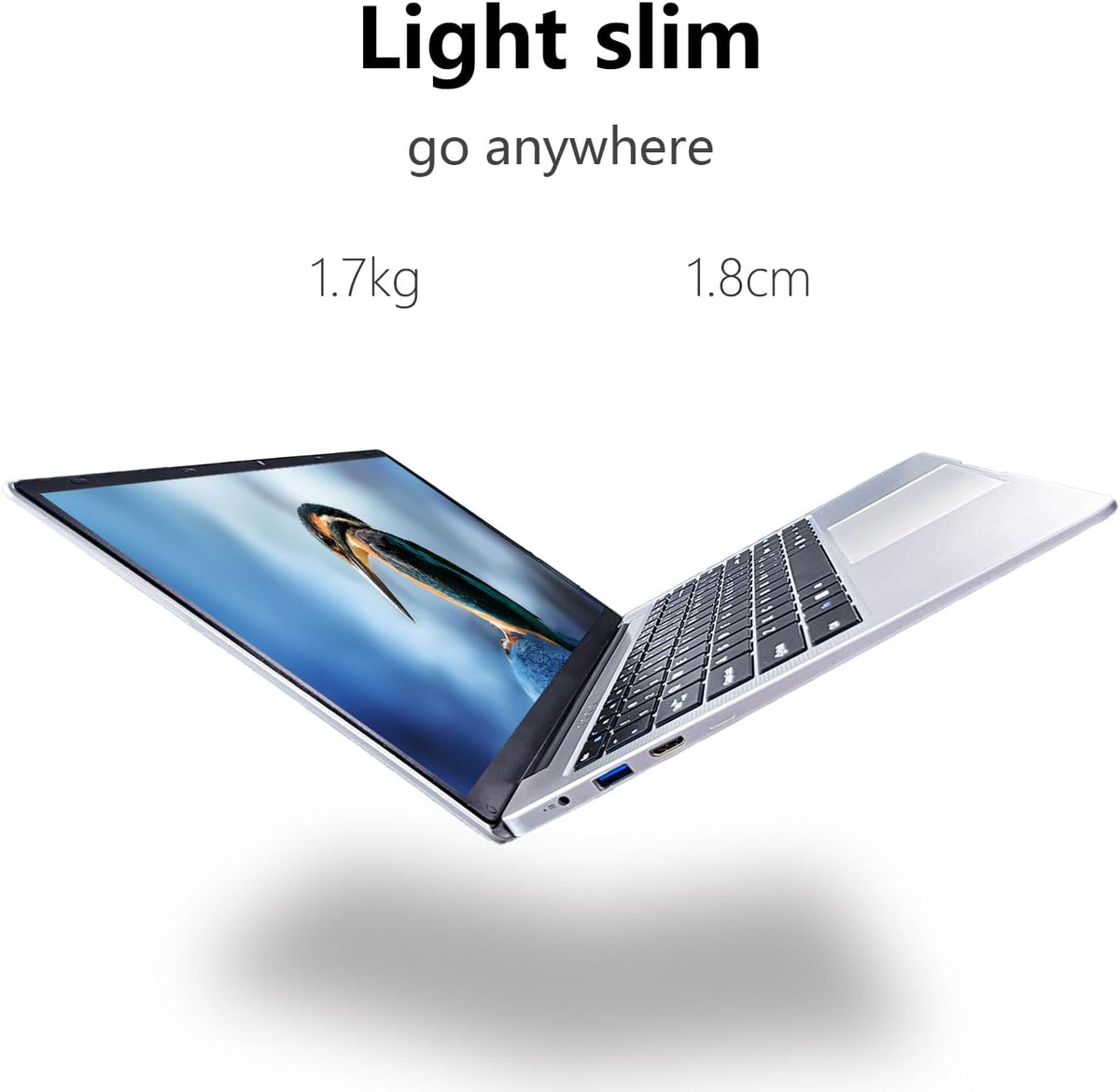 14.1 inch Laptop Computer, Quad Core Laptop Notebook Windows 11 Traditional Laptop with 4GB DDR4 256GB SSD 2.4/5G WiFi BT4.0 HDMI USB 3.0, Large Capacity Battery