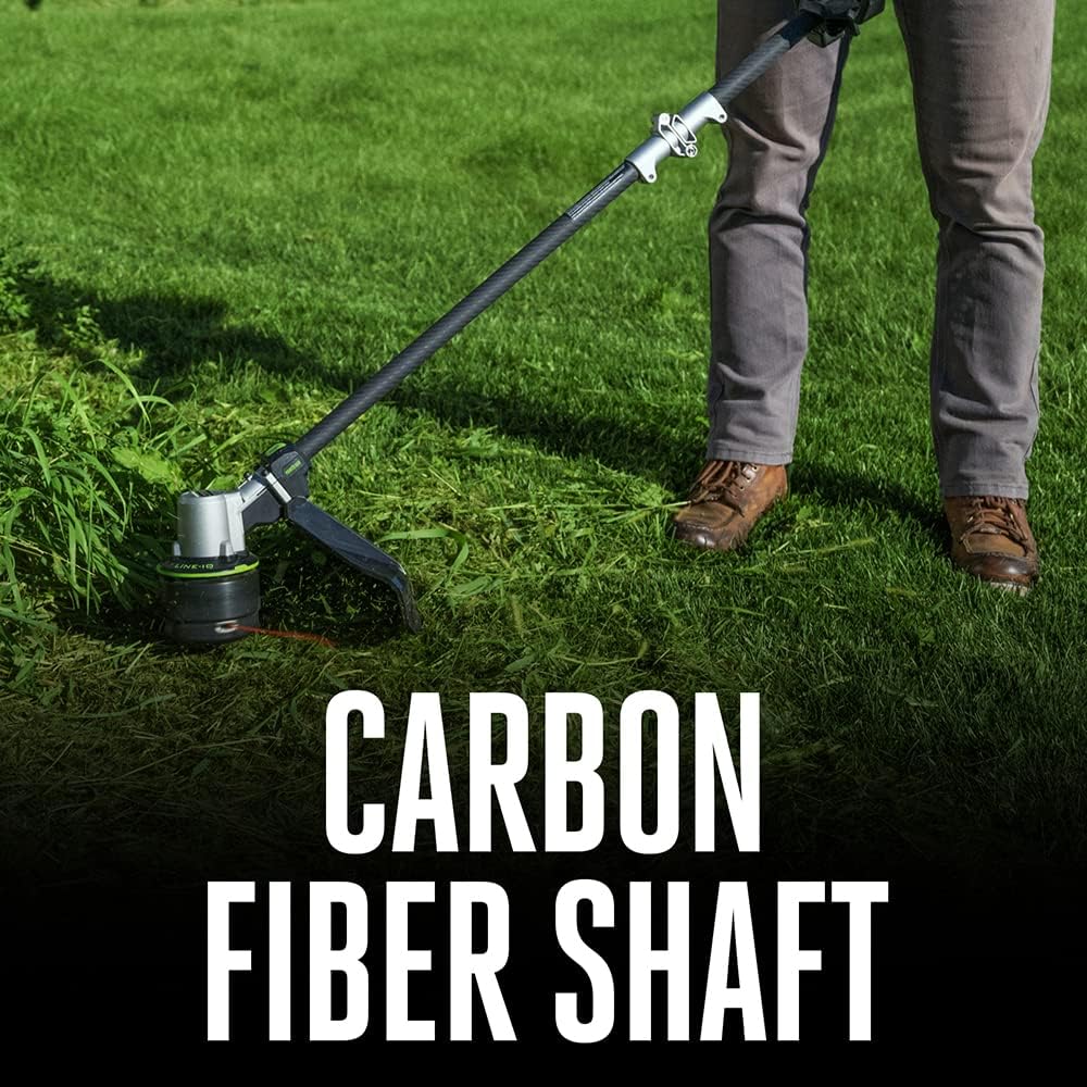 EGO POWER+ String Trimmer, 16" Cordless Weed Trimmer with POWERLOAD, LINE IQ, Telescopic Carbon Fiber Shaft, Includes 56V 4.0Ah Battery and Charger - ST1623T